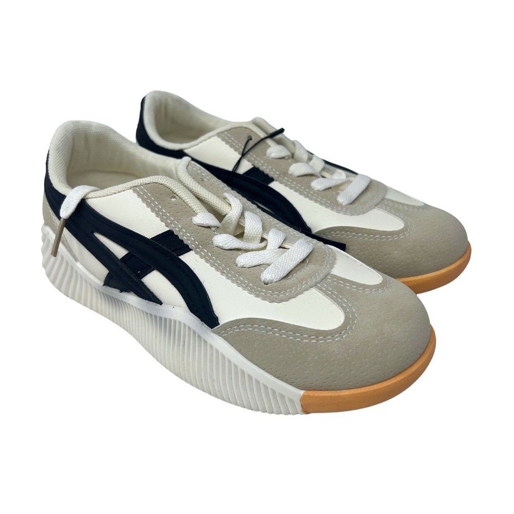 De Florance De Cloudea Womens Sneakers EU 35 US 5 Beige Black Retro NWT